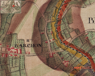 Le chemin existe déjà sur la carte de Ferraris - 1770-1778