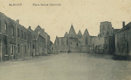 Église et halle détruites