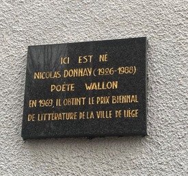 Plaque maison natale de Nicolas Donnay