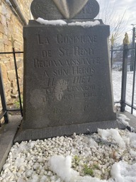 La Commune de Saint-Remy reconnaissante